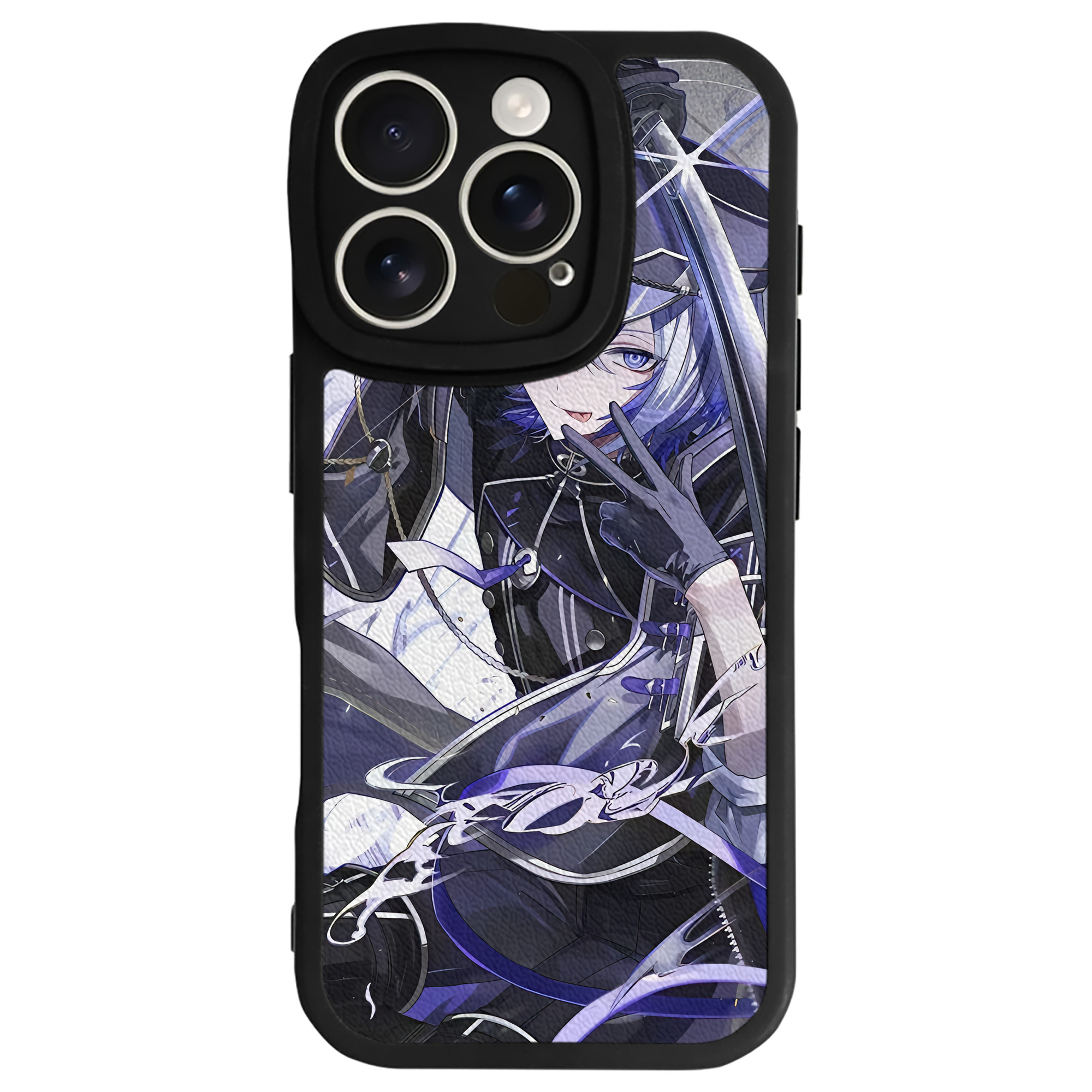 （画像用） 刀剣乱舞 Touken Ranbu 【iPhone 16シリーズ対応】シリコンスマホケース（レザー調） 材質：シリコン